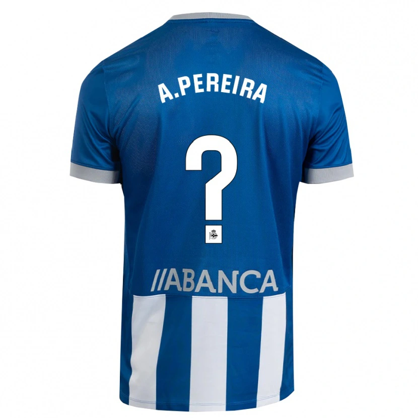 Danxen Femme Maillot Alejandro Pereira #0 Bleu Gris Blanc Tenues Domicile 2026/27 T-Shirt