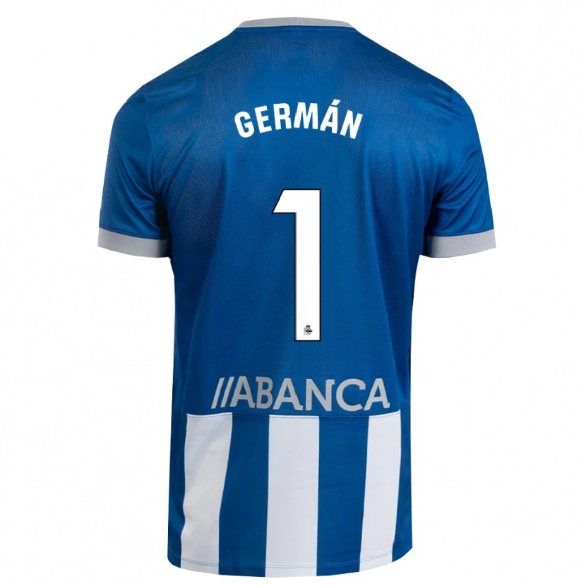 Danxen Femme Maillot Germán Parreño #1 Bleu Gris Blanc Tenues Domicile 2026/27 T-Shirt