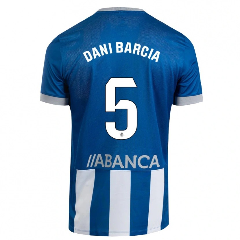 Danxen Femme Maillot Dani Barcia #5 Bleu Gris Blanc Tenues Domicile 2026/27 T-Shirt