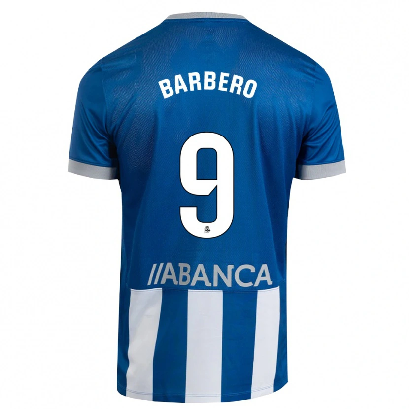Danxen Femme Maillot Iván Barbero #9 Bleu Gris Blanc Tenues Domicile 2026/27 T-Shirt