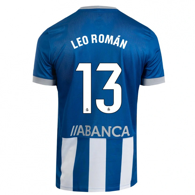 Danxen Femme Maillot Leo Román #13 Bleu Gris Blanc Tenues Domicile 2026/27 T-Shirt
