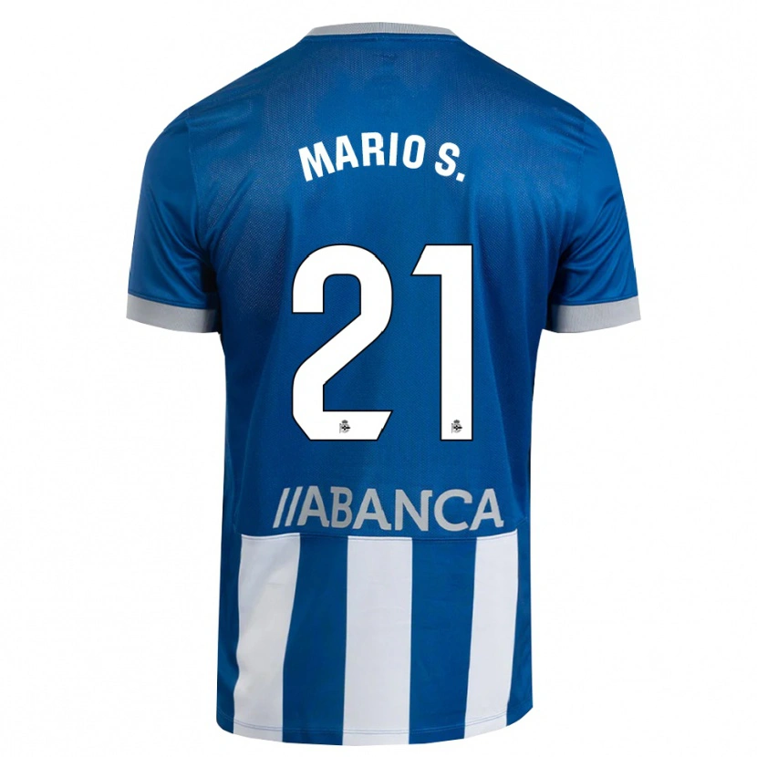 Danxen Femme Maillot Mario Soriano #21 Bleu Gris Blanc Tenues Domicile 2026/27 T-Shirt