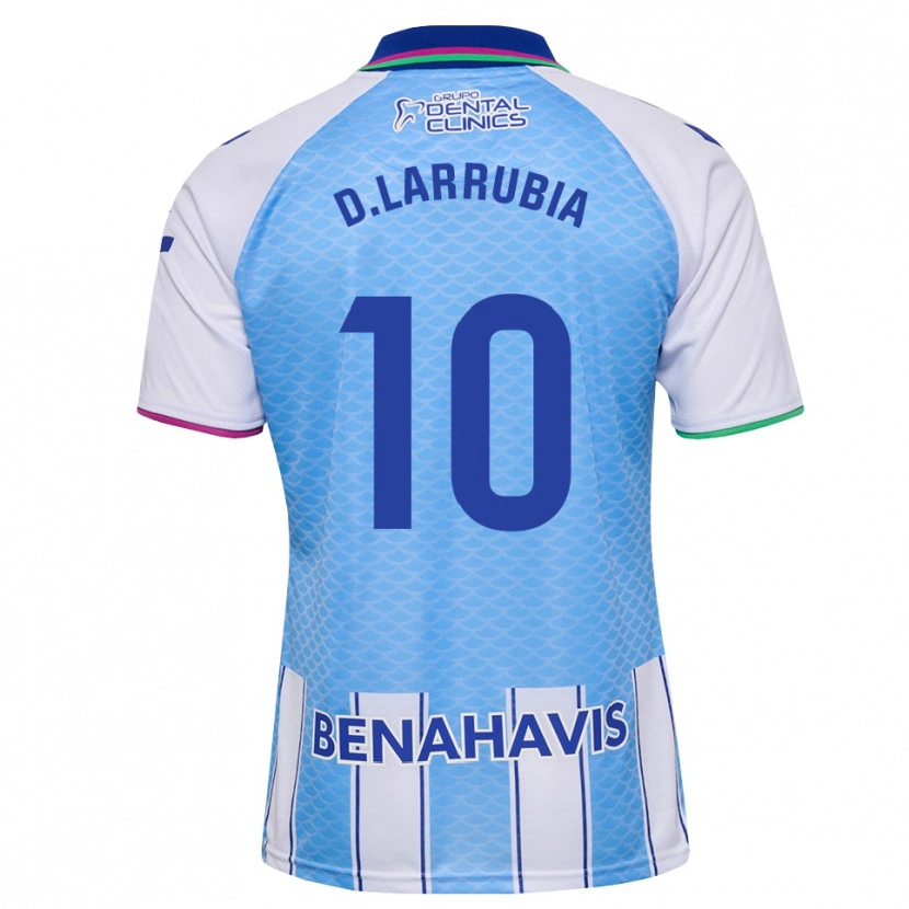 Danxen Femme Maillot David Larrubia #10 Bleu Ciel Profond Blanc Tenues Domicile 2026/27 T-Shirt