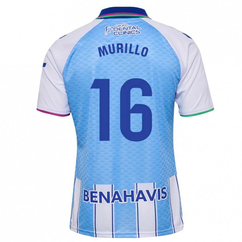 Danxen Femme Maillot Diego Murillo #16 Bleu Ciel Profond Blanc Tenues Domicile 2026/27 T-Shirt
