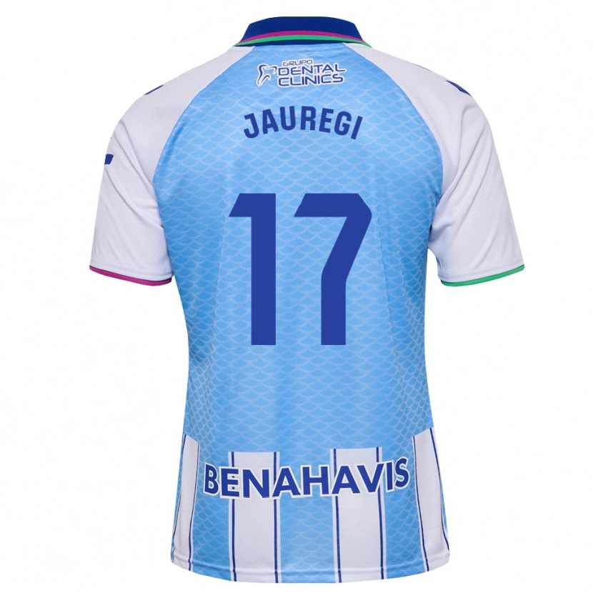 Danxen Femme Maillot Eneko Jauregi #17 Bleu Ciel Profond Blanc Tenues Domicile 2026/27 T-Shirt