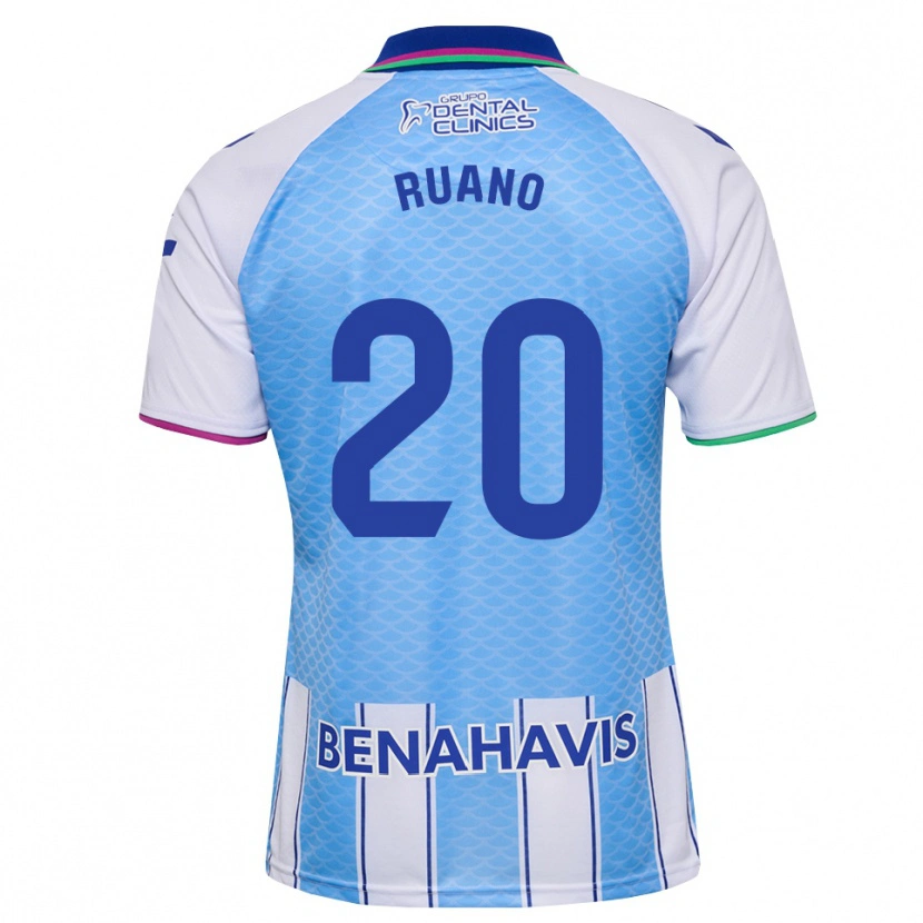 Danxen Femme Maillot Celia Ruano #20 Bleu Ciel Profond Blanc Tenues Domicile 2026/27 T-Shirt