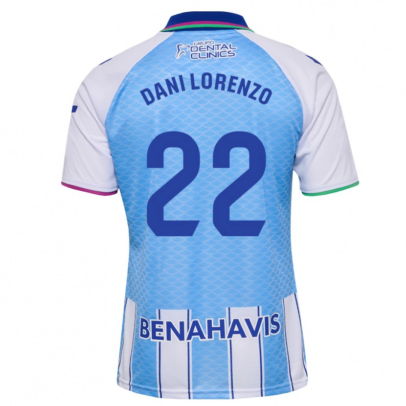 Danxen Femme Maillot Dani Lorenzo #22 Bleu Ciel Profond Blanc Tenues Domicile 2026/27 T-Shirt