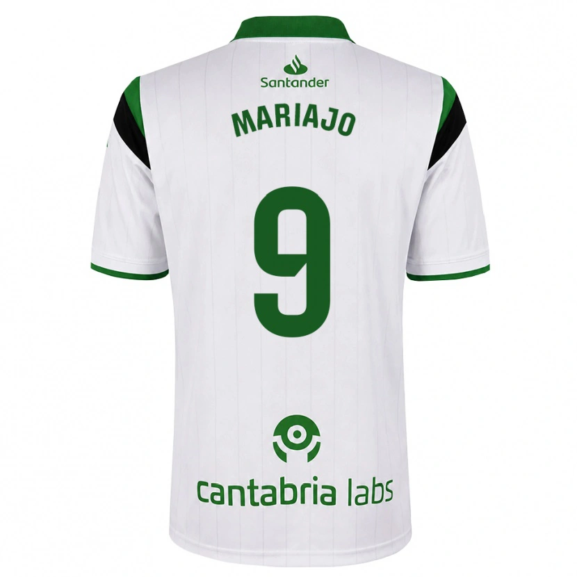 Danxen Femme Maillot María José Gutiérrez Díaz #9 Blanc Vert Noir Tenues Domicile 2026/27 T-Shirt