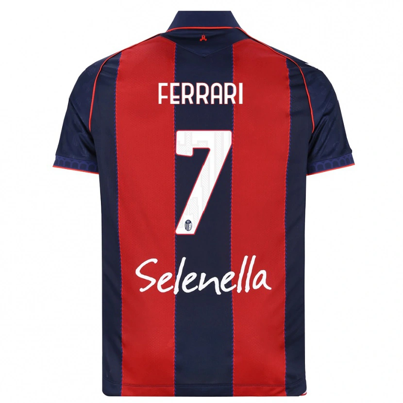 Danxen Femme Maillot Flavio Ferrari #7 Bleu Roi Rouge Blanc Tenues Domicile 2026/27 T-Shirt