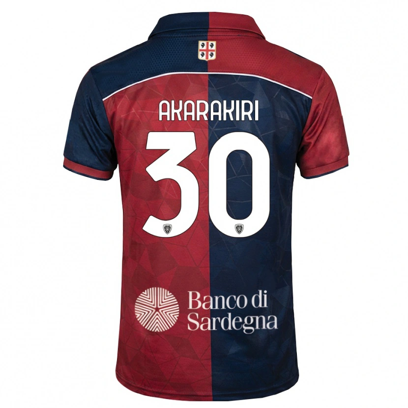 Danxen Femme Maillot Demi Akarakiri #30 Bourgogne Bleu Roi Tenues Domicile 2026/27 T-Shirt