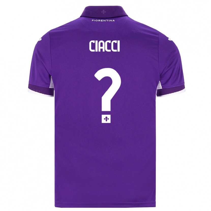 Danxen Femme Maillot Niccolò Ciacci #0 Violet Blanc Rose Tenues Domicile 2026/27 T-Shirt