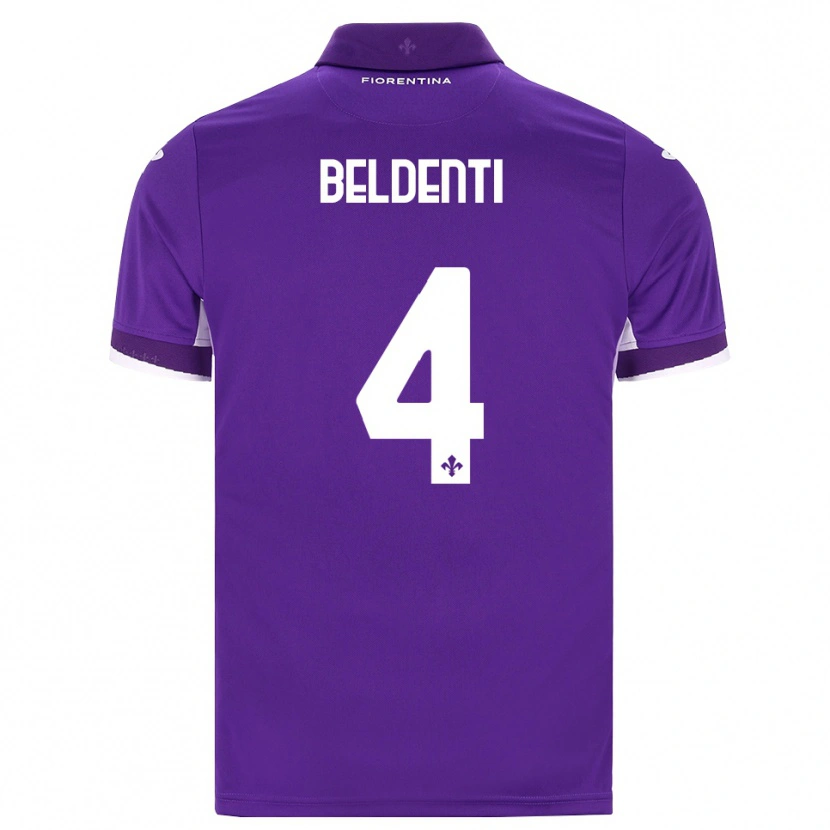 Danxen Femme Maillot Samuel Beldenti #4 Violet Blanc Rose Tenues Domicile 2026/27 T-Shirt