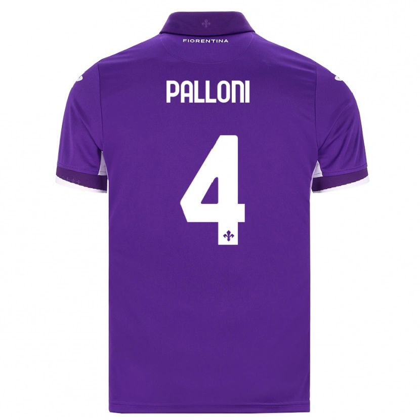 Danxen Femme Maillot Samuele Palloni #4 Violet Blanc Rose Tenues Domicile 2026/27 T-Shirt