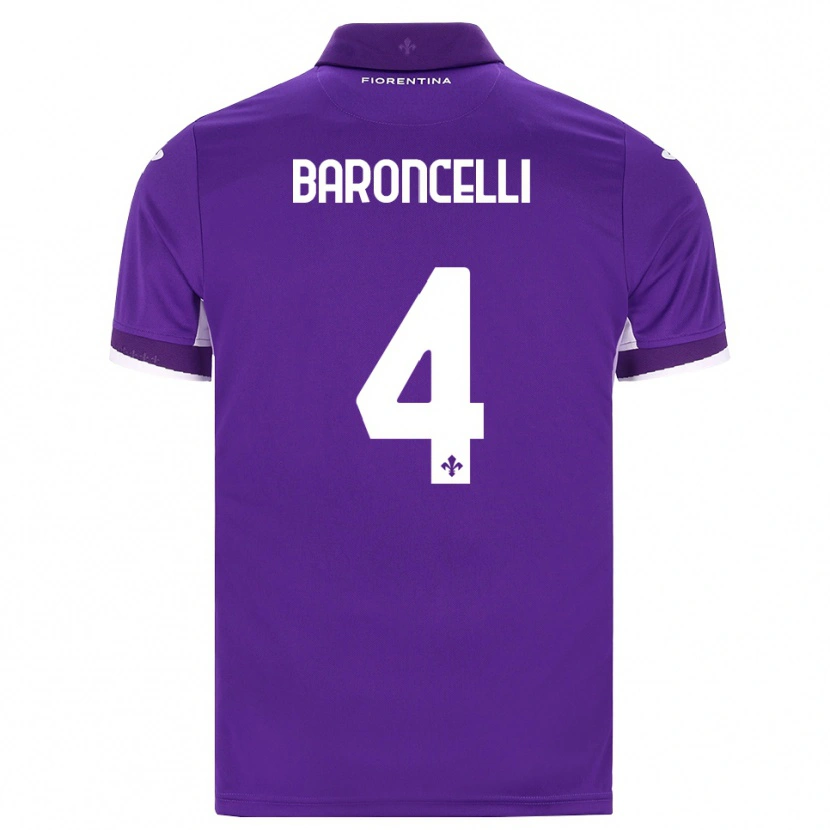 Danxen Femme Maillot Leonardo Baroncelli #4 Violet Blanc Rose Tenues Domicile 2026/27 T-Shirt