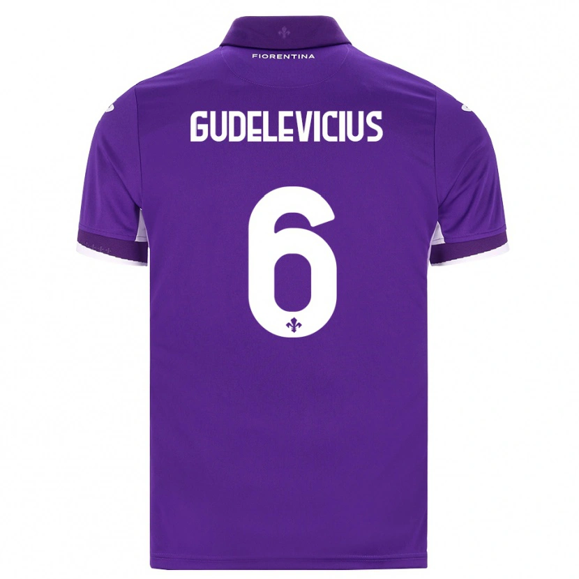 Danxen Femme Maillot Ernestas Gudelevicius #6 Violet Blanc Rose Tenues Domicile 2026/27 T-Shirt