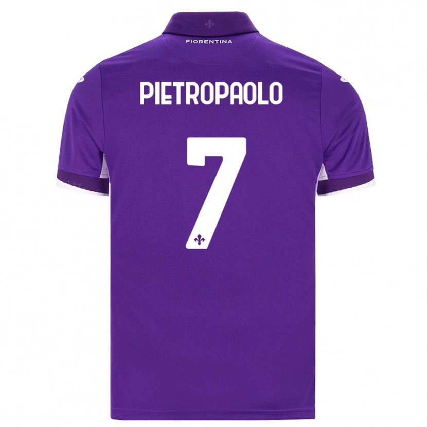 Danxen Femme Maillot Mario Pietropaolo #7 Violet Blanc Rose Tenues Domicile 2026/27 T-Shirt