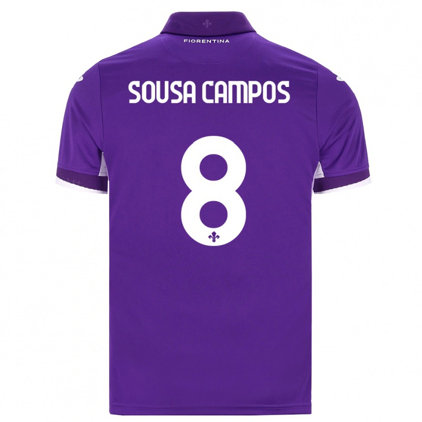 Danxen Femme Maillot Matteo Sousa Campos #8 Violet Blanc Rose Tenues Domicile 2026/27 T-Shirt