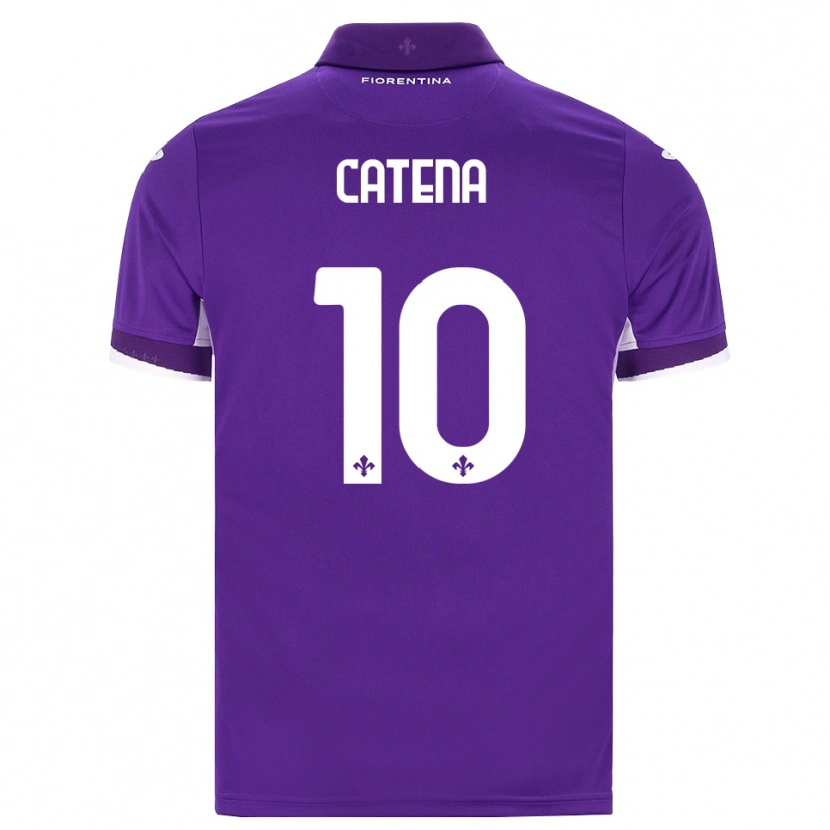 Danxen Femme Maillot Michaela Catena #10 Violet Blanc Rose Tenues Domicile 2026/27 T-Shirt