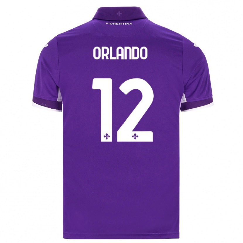Danxen Femme Maillot Giulio Orlando #12 Violet Blanc Rose Tenues Domicile 2026/27 T-Shirt
