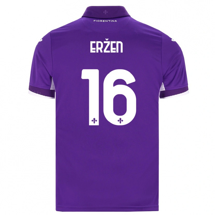 Danxen Femme Maillot Kaja Erzen #16 Violet Blanc Rose Tenues Domicile 2026/27 T-Shirt