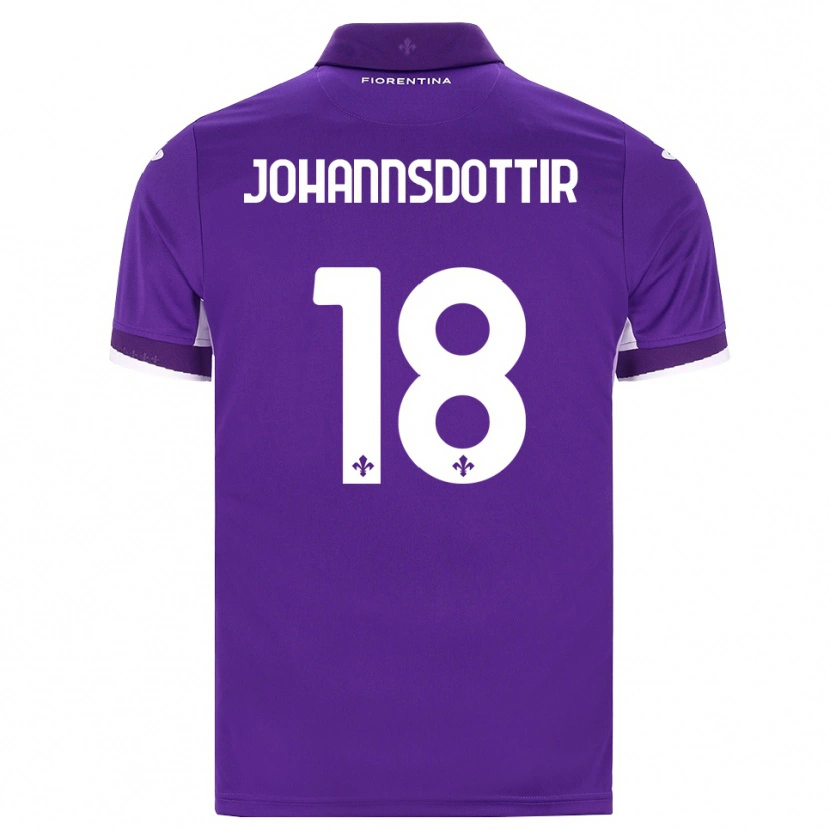 Danxen Femme Maillot Alexandra Johannsdottir #18 Violet Blanc Rose Tenues Domicile 2026/27 T-Shirt