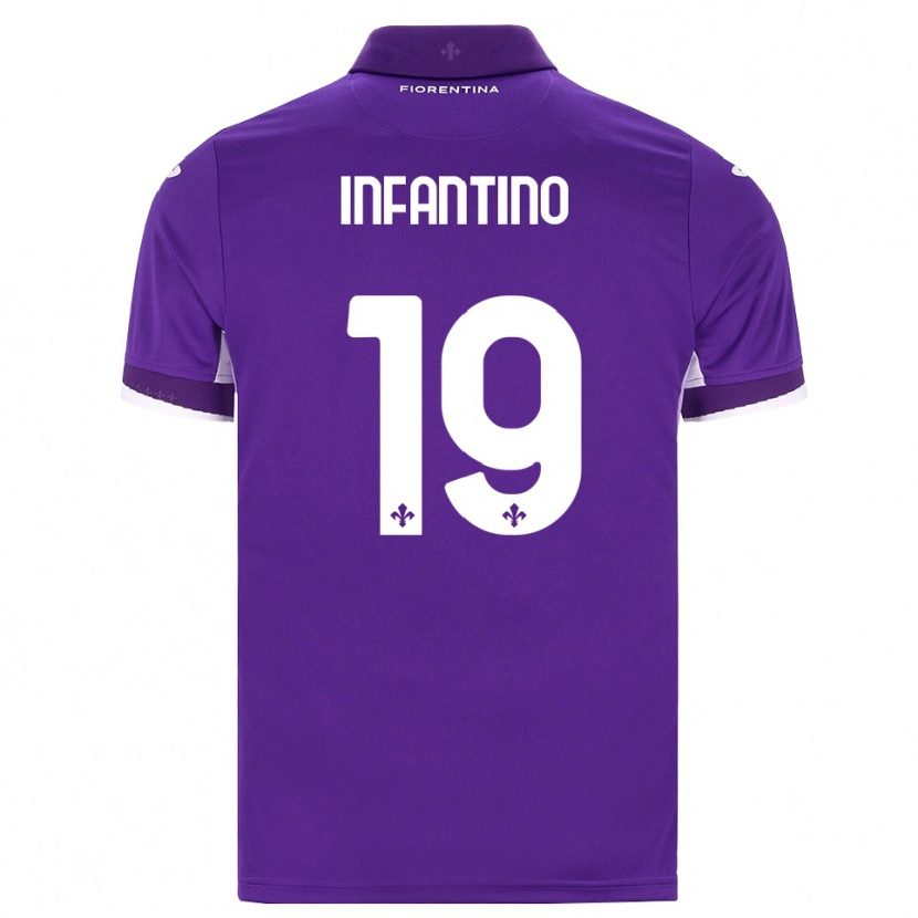 Danxen Femme Maillot Gino Infantino #19 Violet Blanc Rose Tenues Domicile 2026/27 T-Shirt