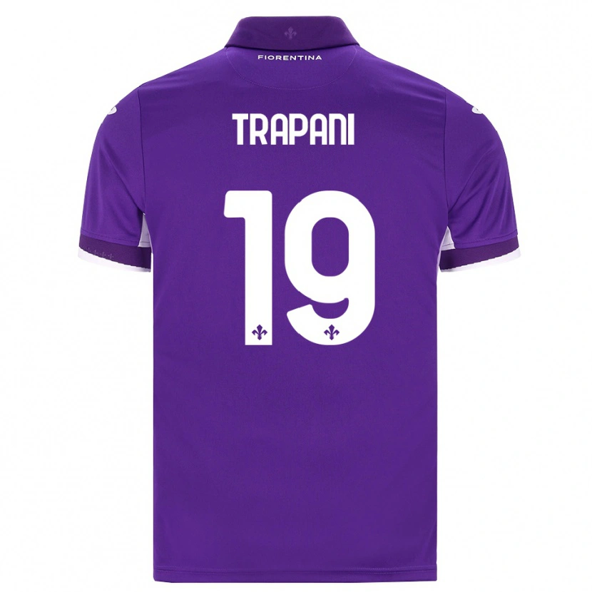 Danxen Femme Maillot Niccolò Trapani #19 Violet Blanc Rose Tenues Domicile 2026/27 T-Shirt