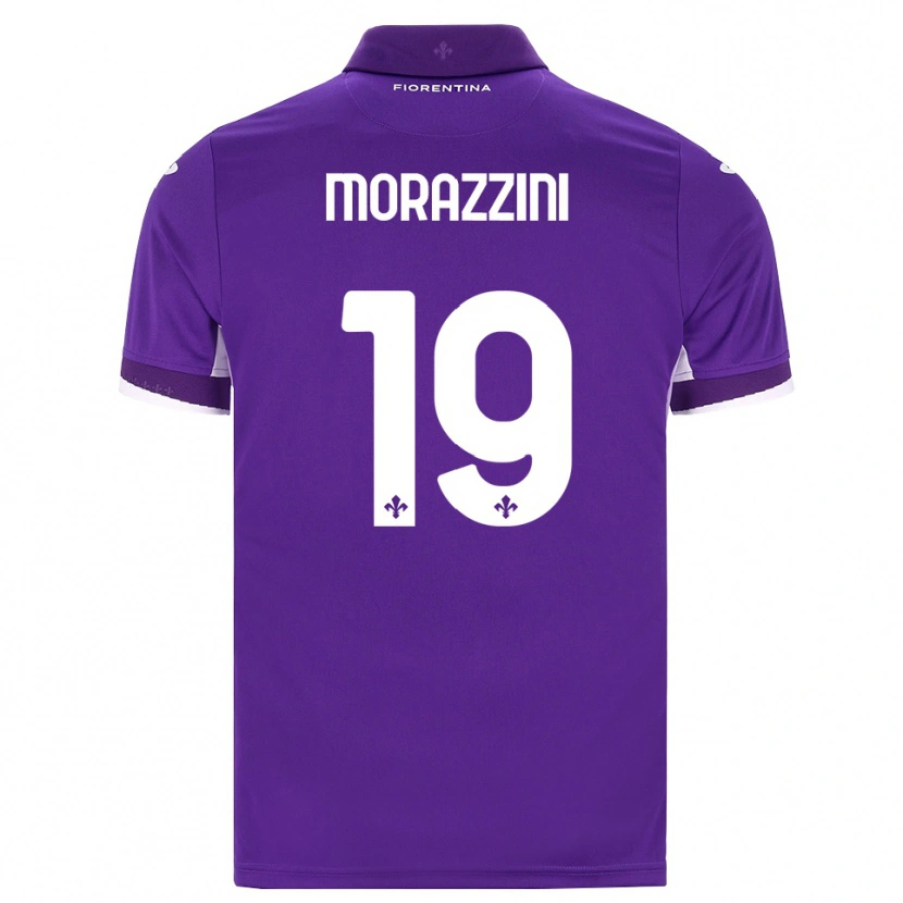 Danxen Femme Maillot Luigi Morazzini #19 Violet Blanc Rose Tenues Domicile 2026/27 T-Shirt