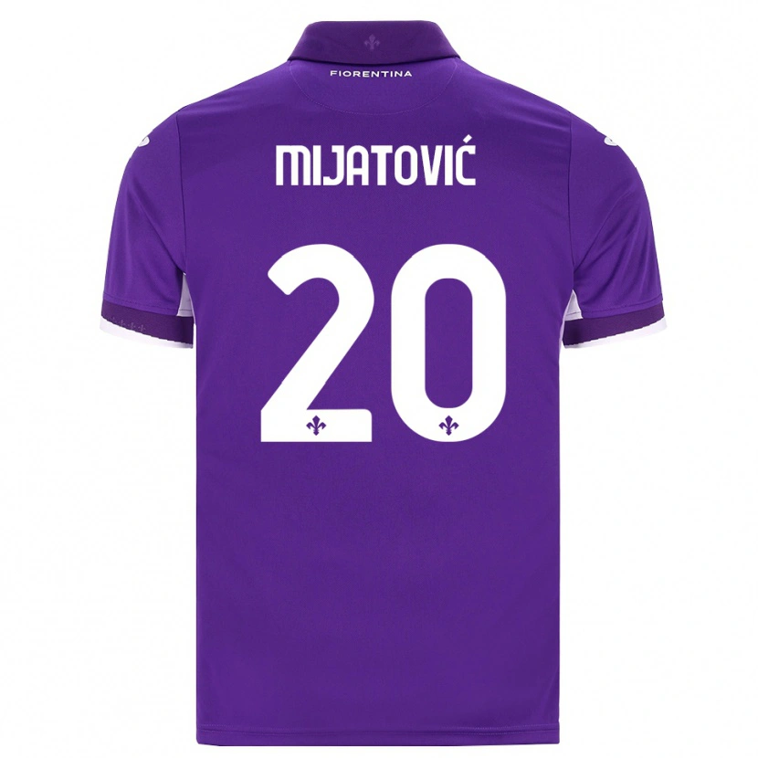 Danxen Femme Maillot Milica Mijatović #20 Violet Blanc Rose Tenues Domicile 2026/27 T-Shirt