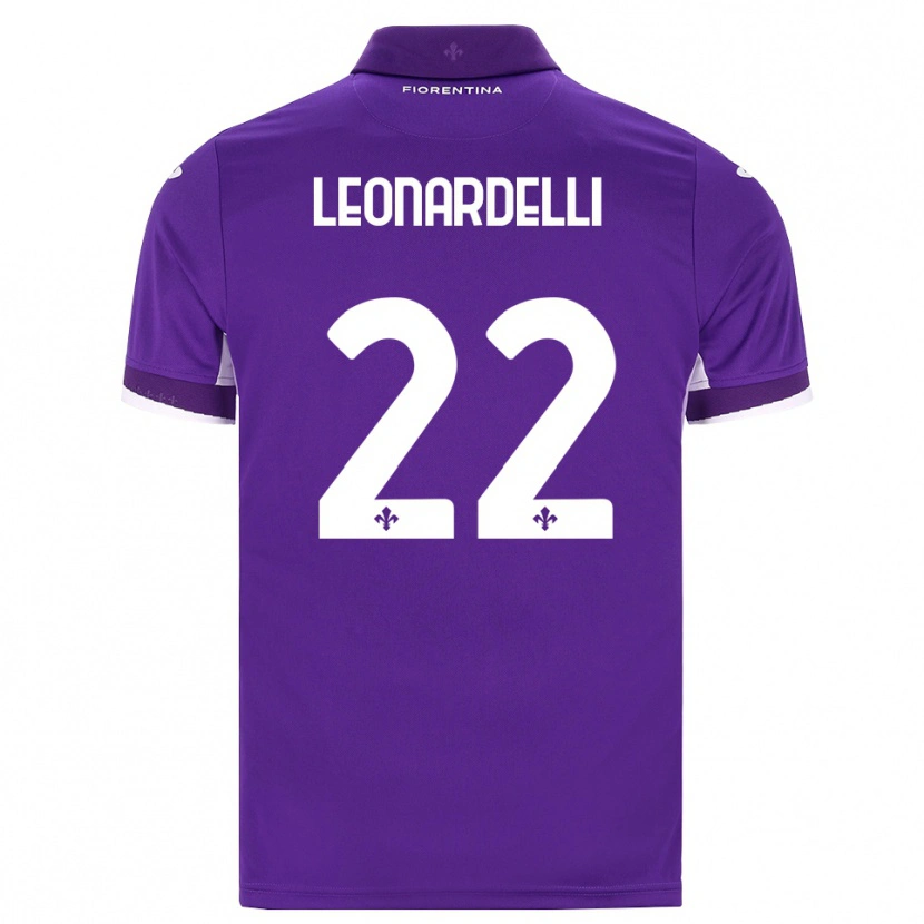Danxen Femme Maillot Pietro Leonardelli #22 Violet Blanc Rose Tenues Domicile 2026/27 T-Shirt