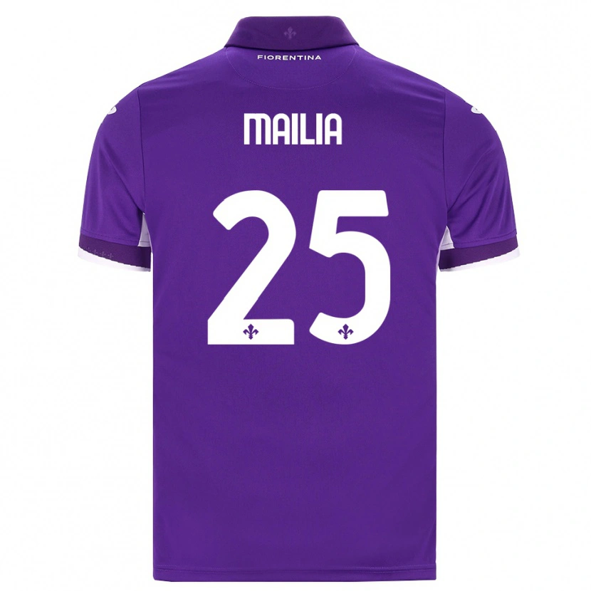 Danxen Femme Maillot Siria Mailia #25 Violet Blanc Rose Tenues Domicile 2026/27 T-Shirt