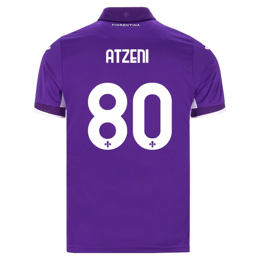 Danxen Femme Maillot Davide Atzeni #80 Violet Blanc Rose Tenues Domicile 2026/27 T-Shirt