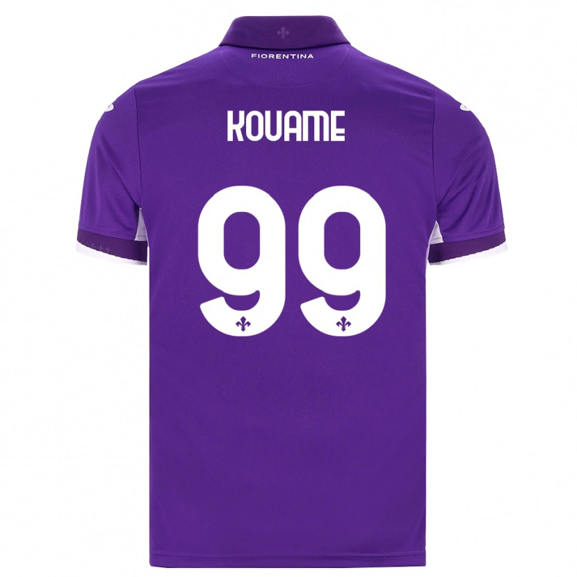 Danxen Femme Maillot Christian Kouame #99 Violet Blanc Rose Tenues Domicile 2026/27 T-Shirt