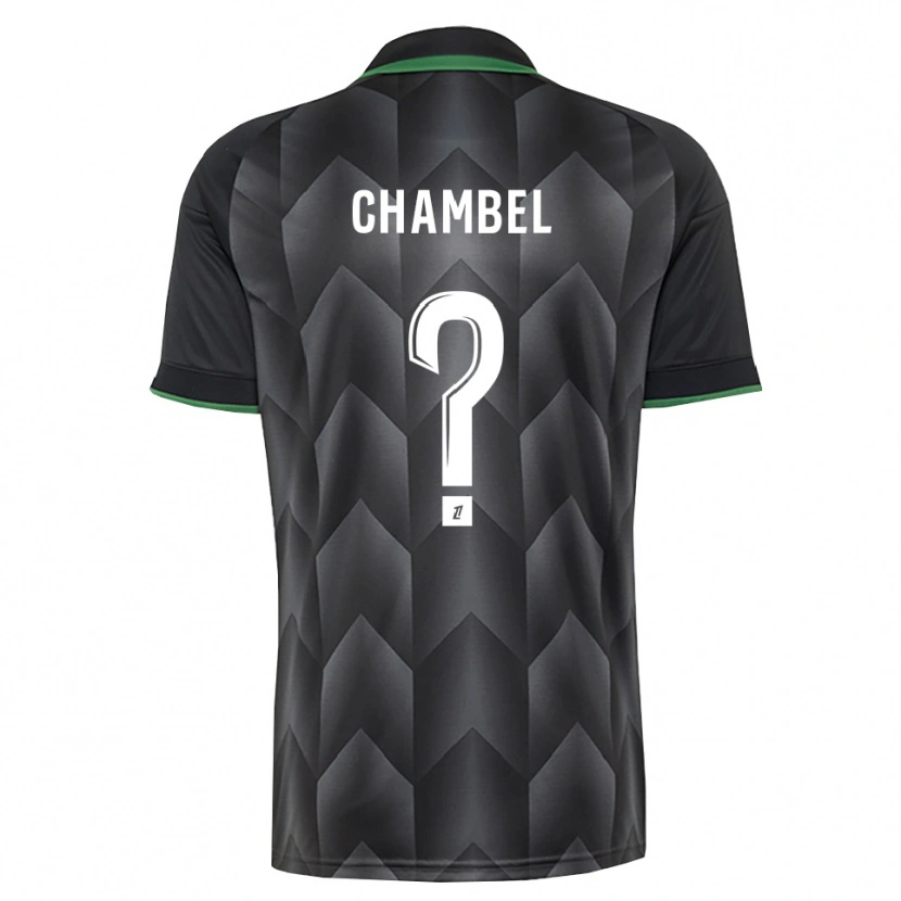 Danxen Femme Maillot Djibril Chambel #0 Blanc Noir Vert Tenues Extérieur 2026/27 T-Shirt