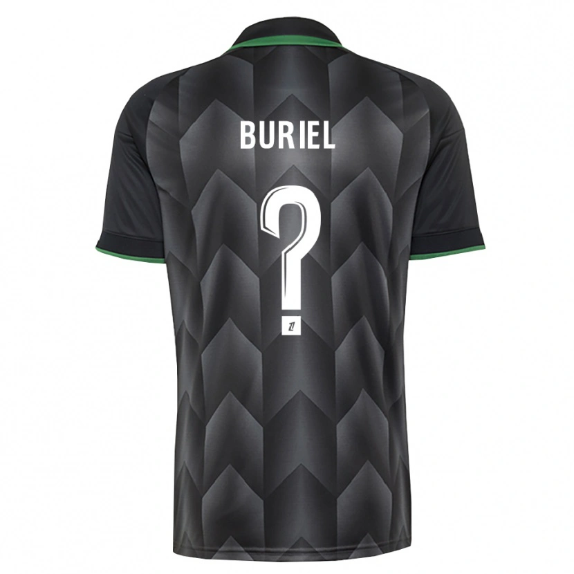 Danxen Femme Maillot Noah Buriel #0 Blanc Noir Vert Tenues Extérieur 2026/27 T-Shirt