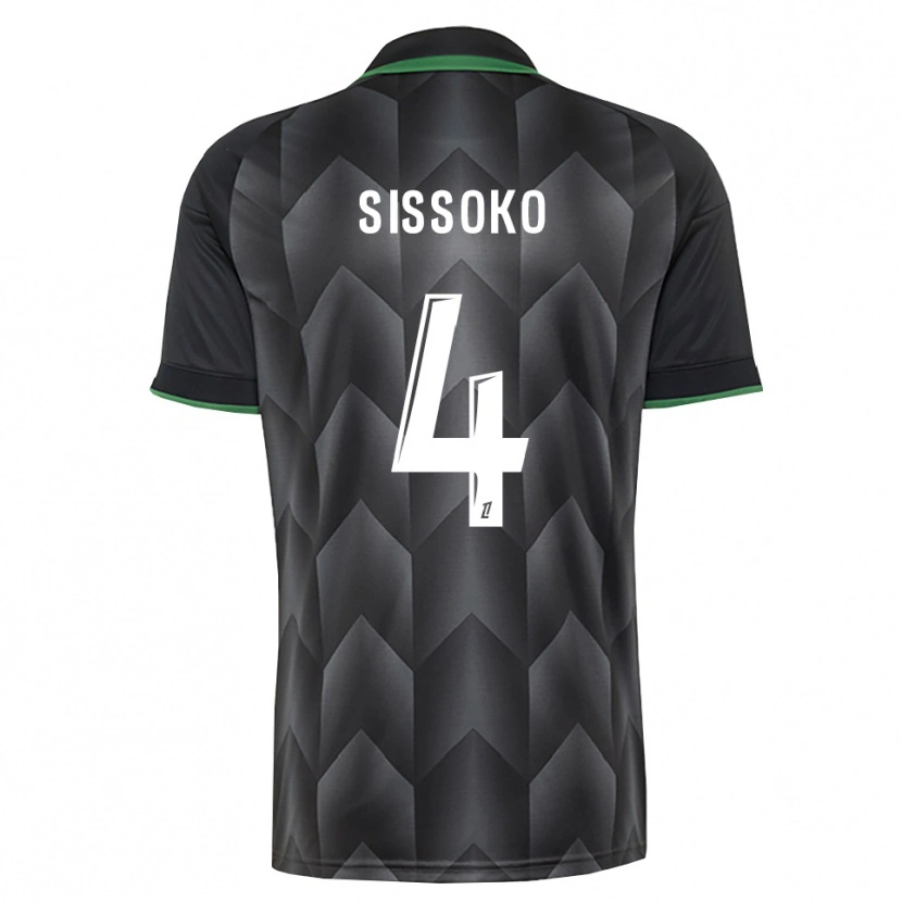 Danxen Femme Maillot Tidjane Sissoko #4 Blanc Noir Vert Tenues Extérieur 2026/27 T-Shirt