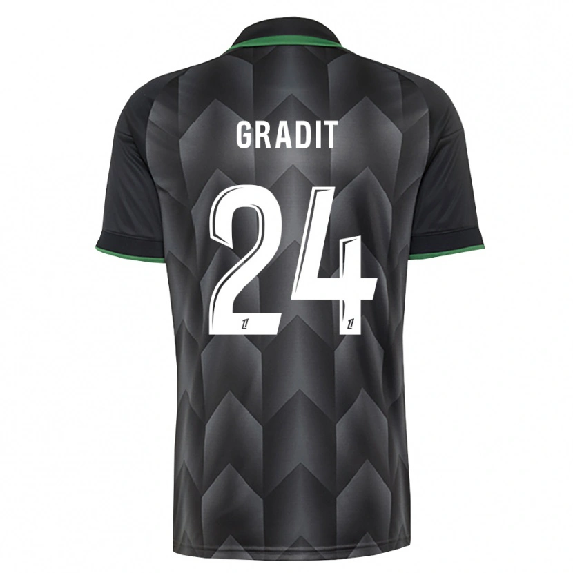 Danxen Femme Maillot Jonathan Gradit #24 Blanc Noir Vert Tenues Extérieur 2026/27 T-Shirt