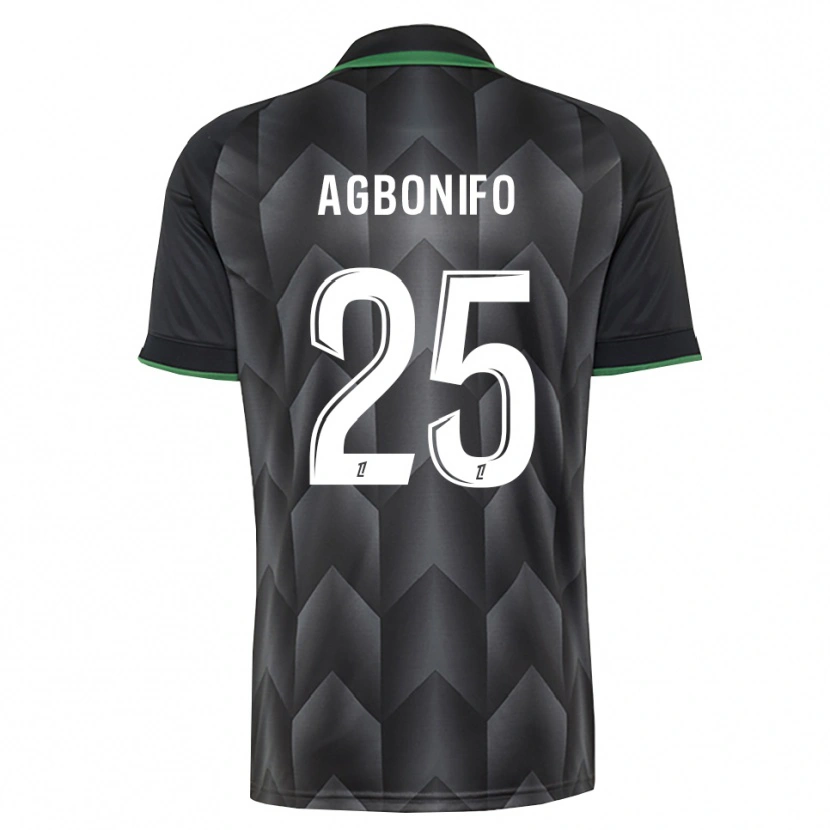 Danxen Femme Maillot Jeremy Agbonifo #25 Blanc Noir Vert Tenues Extérieur 2026/27 T-Shirt