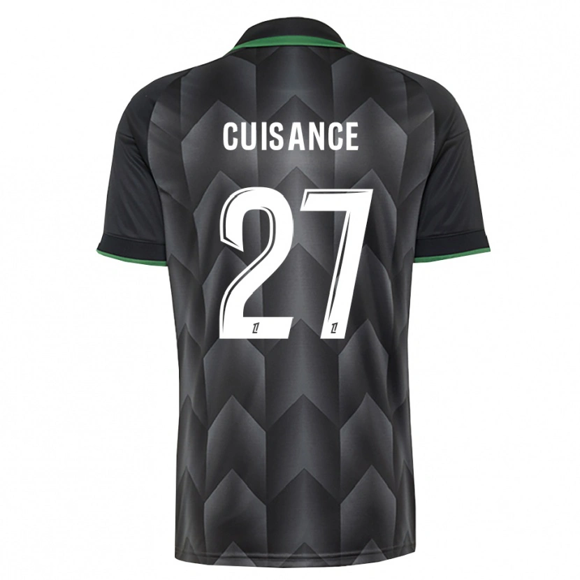 Danxen Femme Maillot Michaël Cuisance #27 Blanc Noir Vert Tenues Extérieur 2026/27 T-Shirt