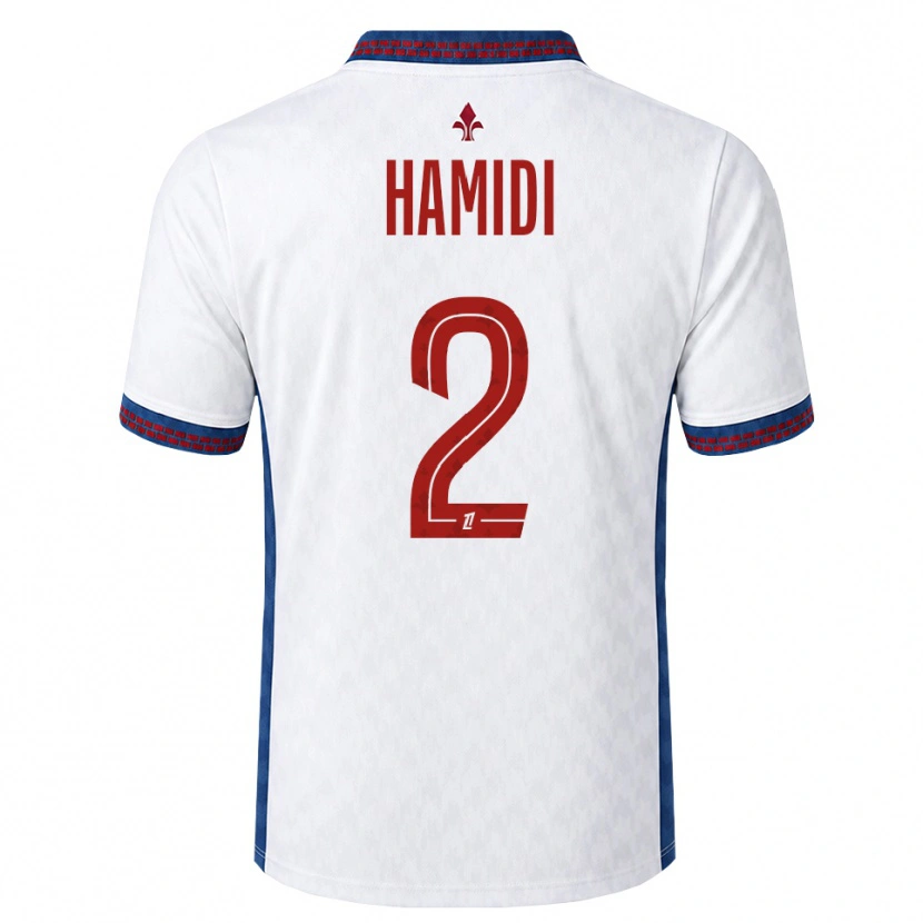 Danxen Femme Maillot Kamel Hamidi #2 Rouge Blanc Bleu Tenues Extérieur 2026/27 T-Shirt