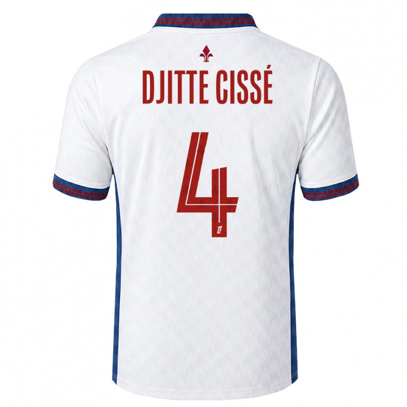 Danxen Femme Maillot Babacar Djitte Cissé #4 Rouge Blanc Bleu Tenues Extérieur 2026/27 T-Shirt
