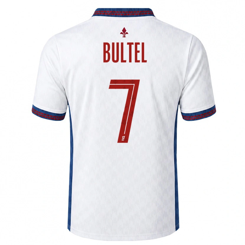 Danxen Femme Maillot Ludivine Bultel #7 Rouge Blanc Bleu Tenues Extérieur 2026/27 T-Shirt
