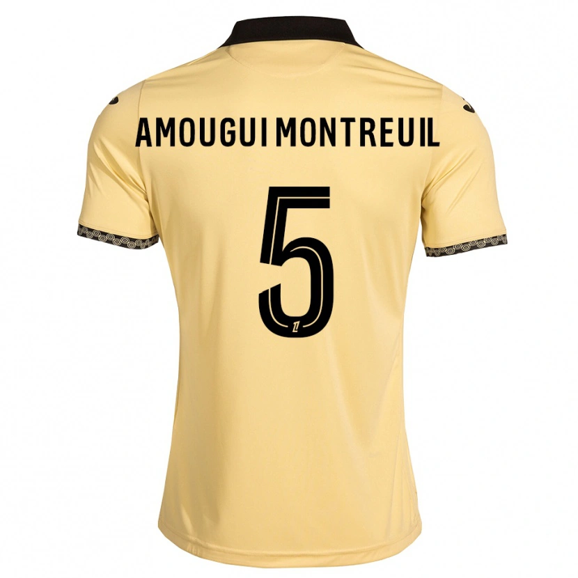 Danxen Femme Maillot Maceo Amougui Montreuil #5 Blanc Navajo Noir Tenues Extérieur 2026/27 T-Shirt