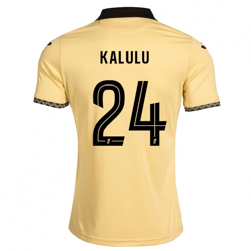 Danxen Femme Maillot Gédéon Kalulu #24 Blanc Navajo Noir Tenues Extérieur 2026/27 T-Shirt