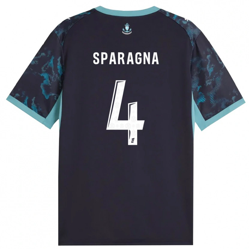 Danxen Femme Maillot Stéphane Sparagna #4 Turquoise Pâle Blanc Noir Tenues Extérieur 2026/27 T-Shirt
