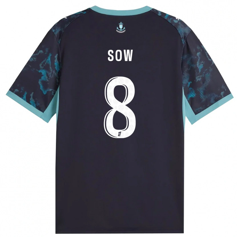 Danxen Femme Maillot Mbayang Sow #8 Turquoise Pâle Blanc Noir Tenues Extérieur 2026/27 T-Shirt