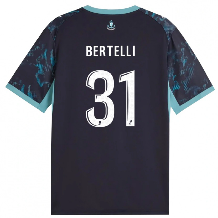 Danxen Femme Maillot Ugo Bertelli #31 Turquoise Pâle Blanc Noir Tenues Extérieur 2026/27 T-Shirt