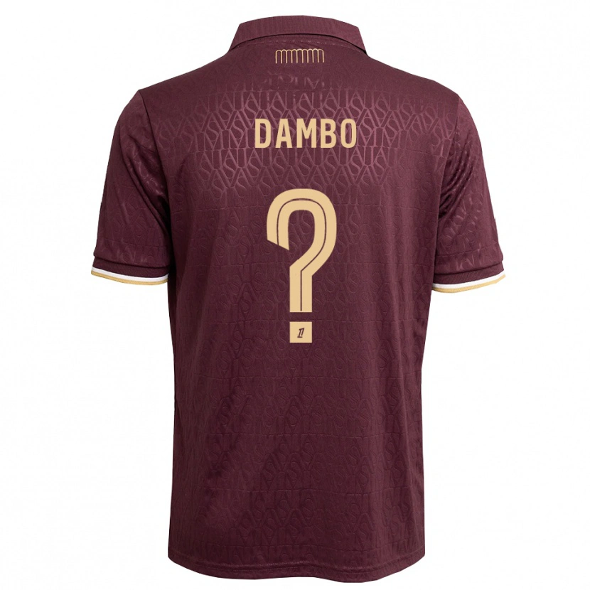 Danxen Femme Maillot Andreas Dambo #0 Marron Brun De Sable Tenues Extérieur 2026/27 T-Shirt