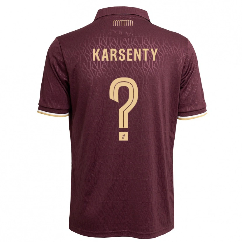 Danxen Femme Maillot Kylian Karsenty #0 Marron Brun De Sable Tenues Extérieur 2026/27 T-Shirt