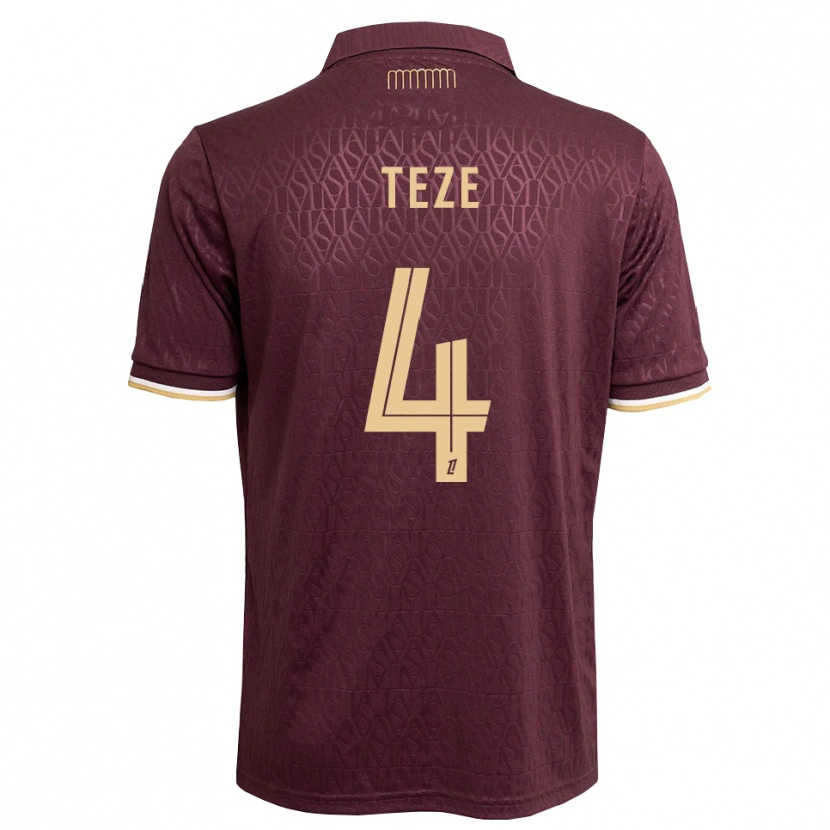 Danxen Femme Maillot Jordan Teze #4 Marron Brun De Sable Tenues Extérieur 2026/27 T-Shirt